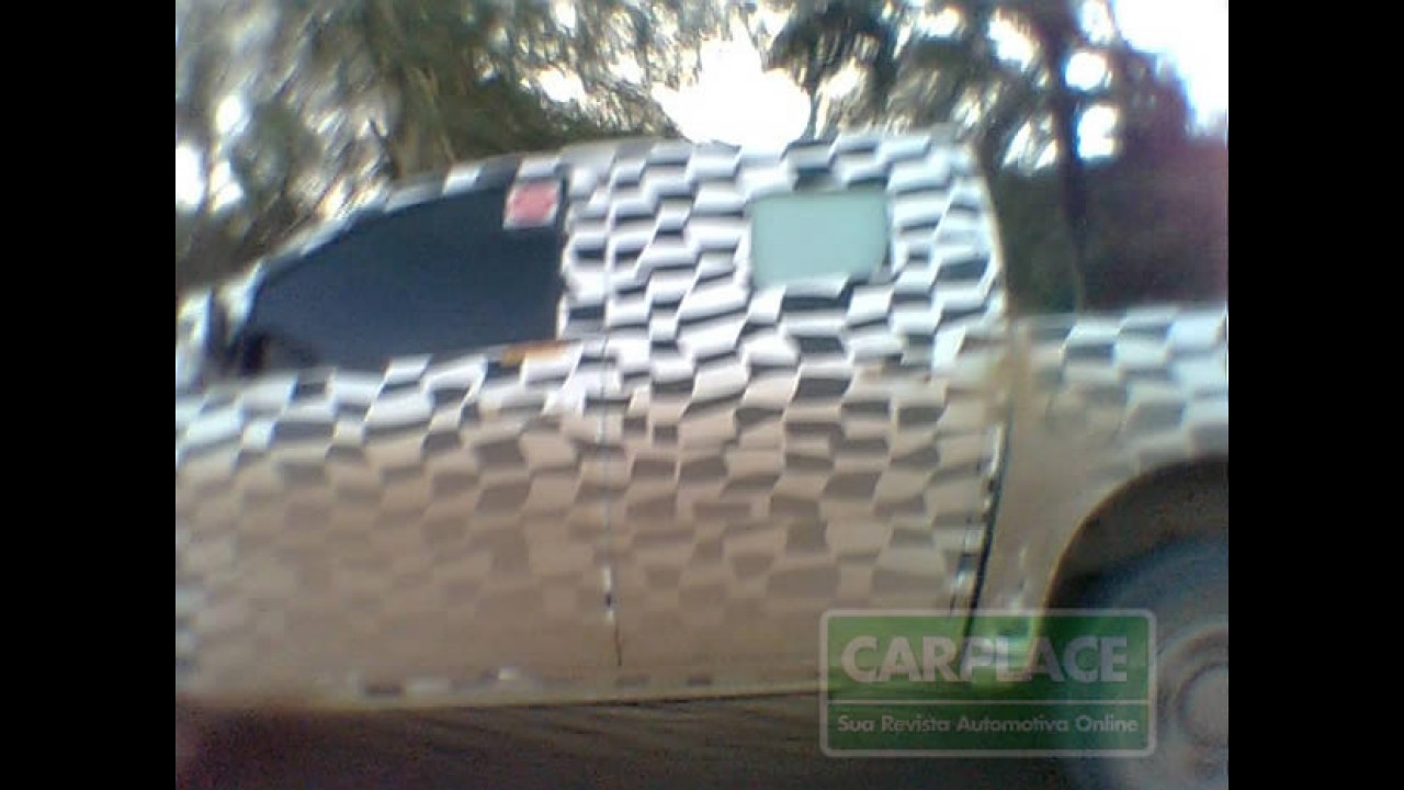 Leitor flagra Nova Chevrolet Colorado em cabine simples e dupla em testes no Brasil