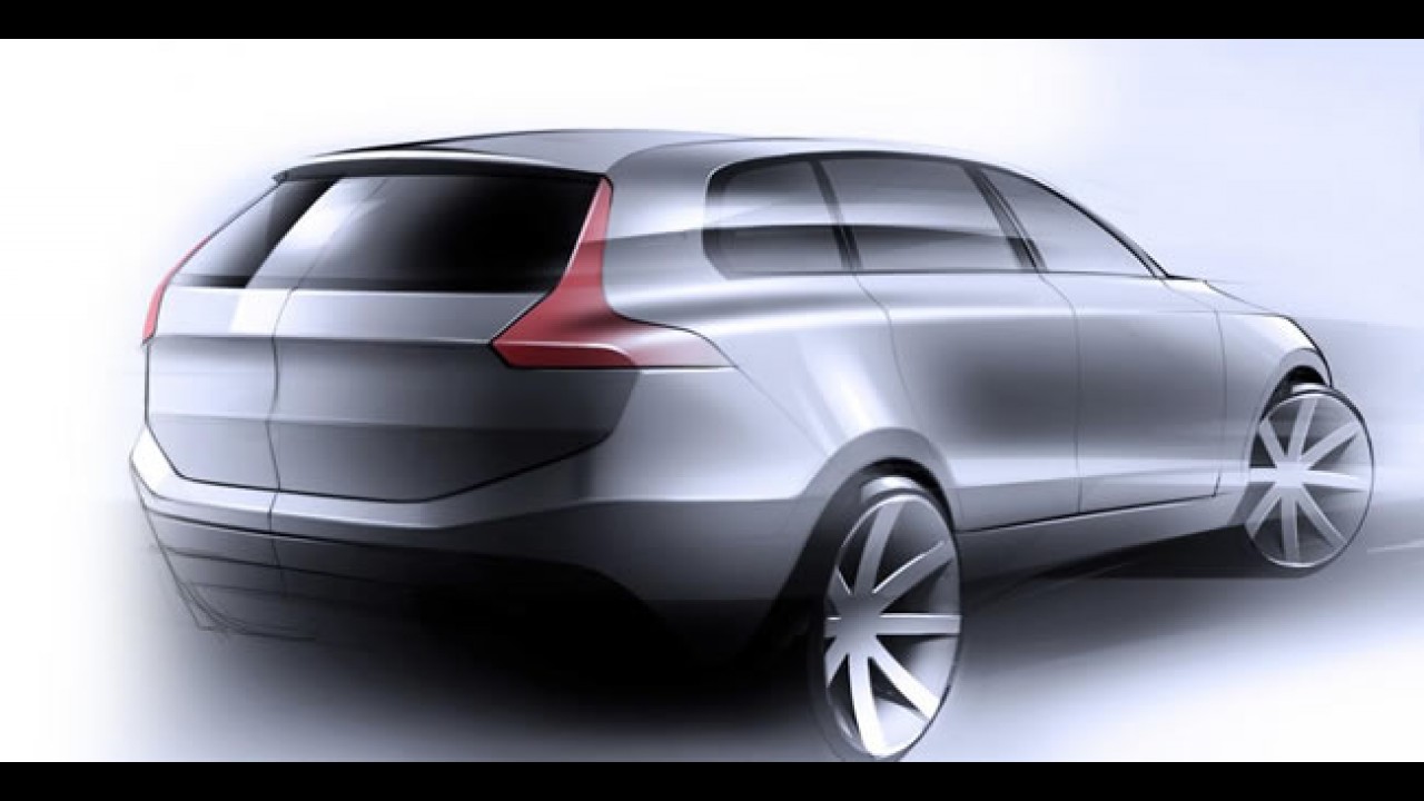 Volvo mostra esboço do futuro XC90 2014