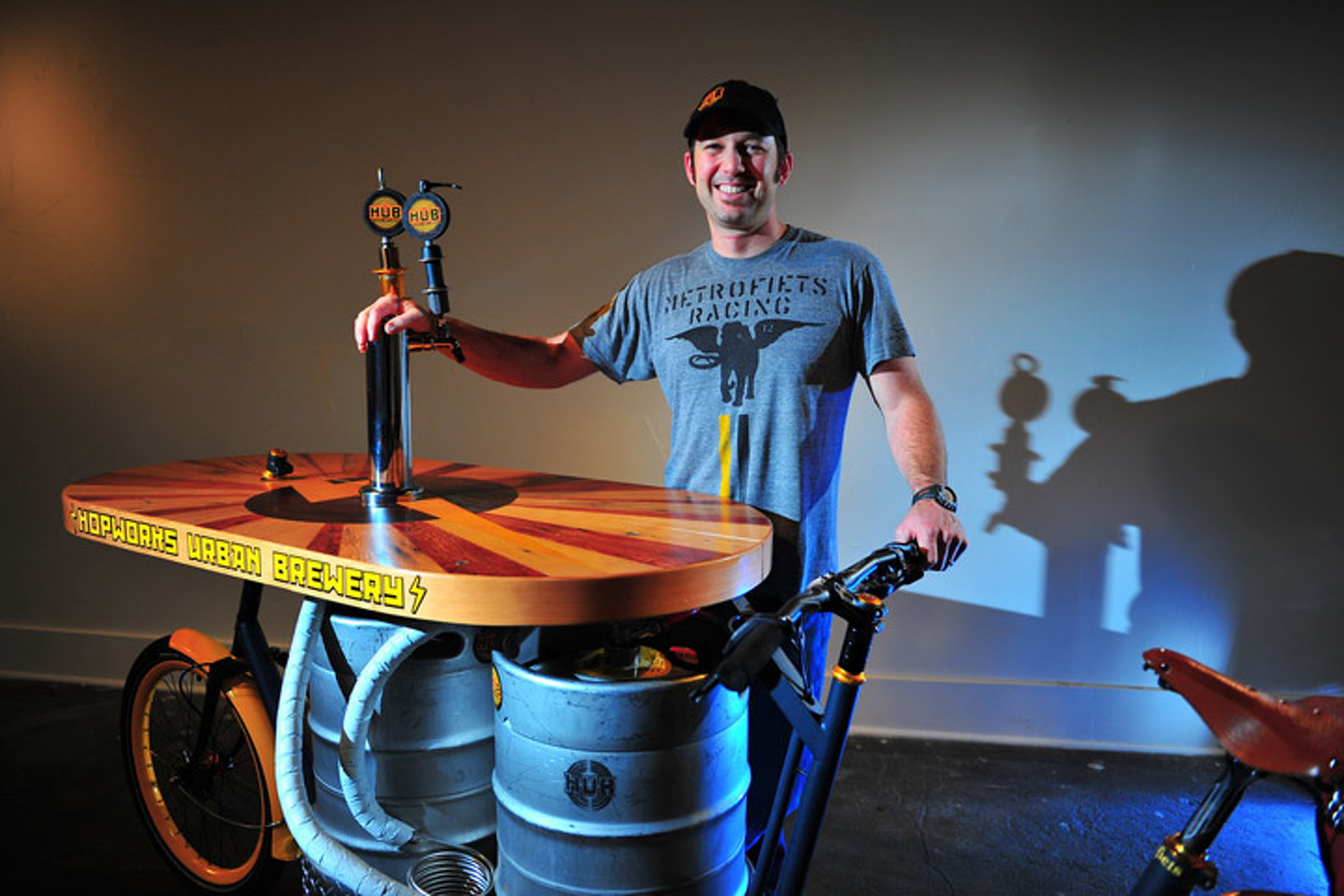 This Bicycle is a Keg Carrying Bar on Wheels