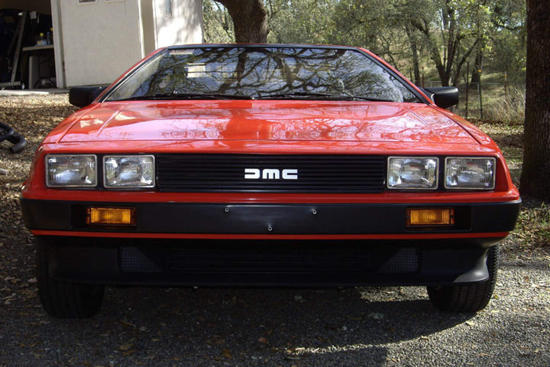 This Red DeLorean DMC-12 is a Barn Find Beauty