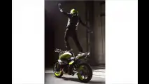 Stunt-Motorrad mit Samba im Blut