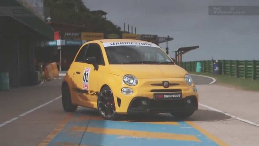 Audi R8 frente a Abarth 595