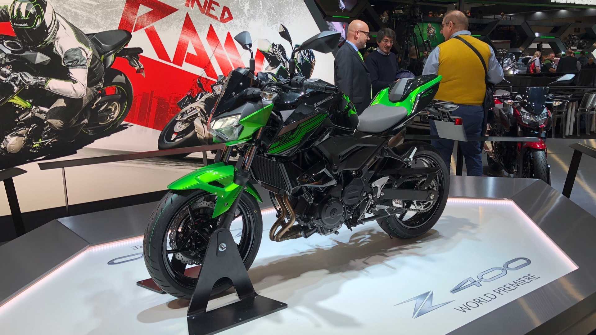 Salão de Milão: Kawasaki faz estreia da Z400 e da nova Versys 1000