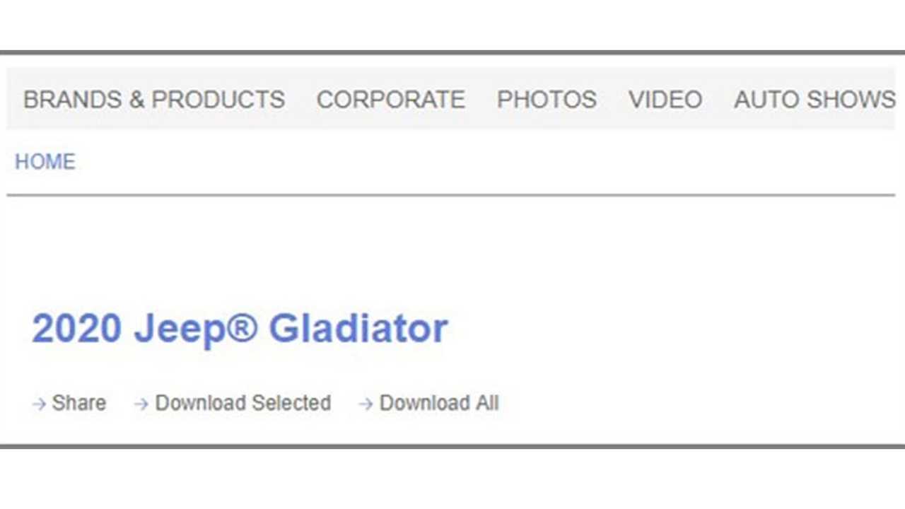 Jeep Gladiator name screenshot