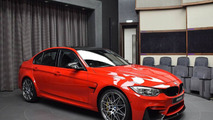 BMW M3 with Competition Package and Ferrari Red paint