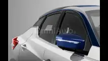 Nuova Nissan Leaf, il rendering