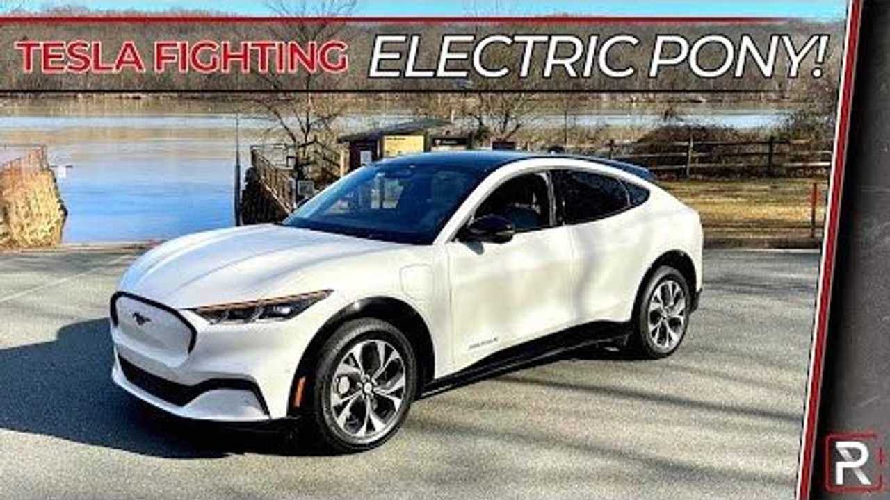 tesla fighting electric pony ford mustang mach-e