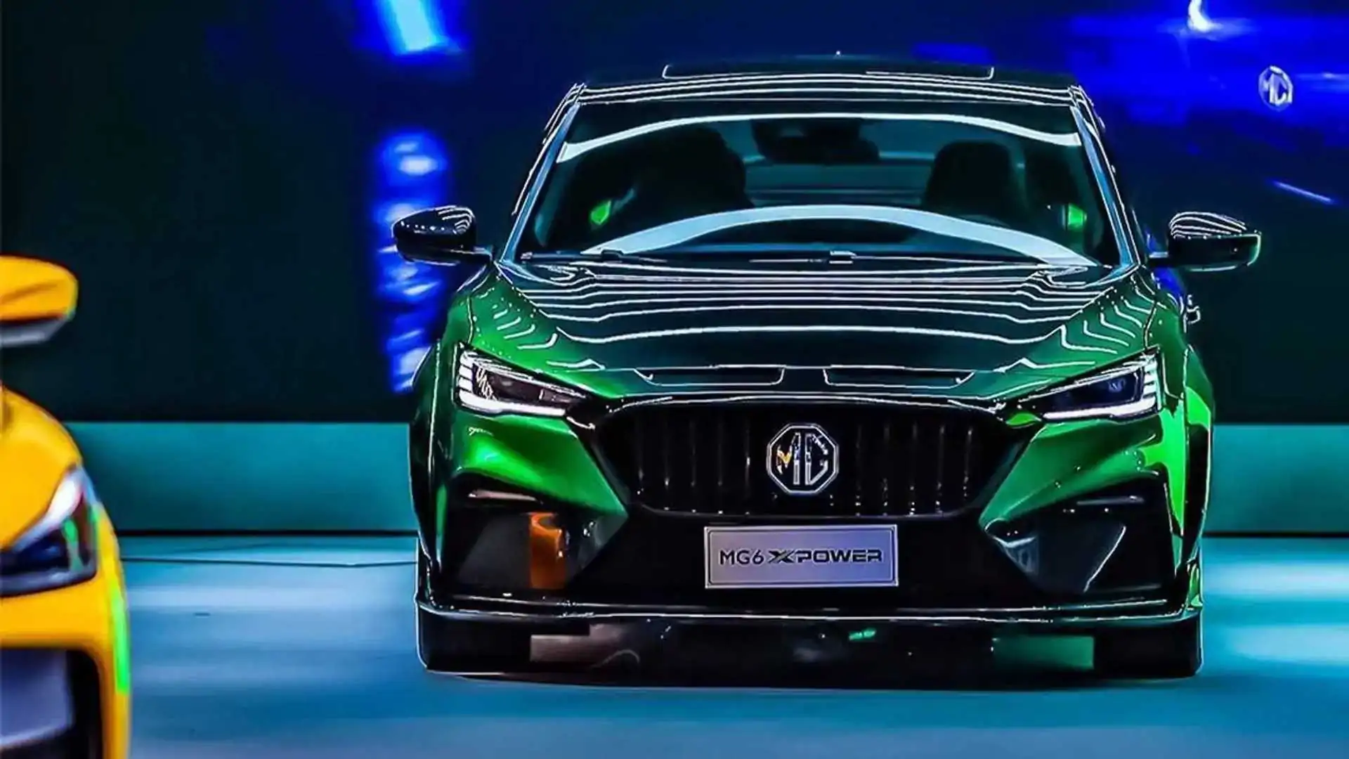 MG 6 XPower breaks cover with quad exhaust, mysterious engine