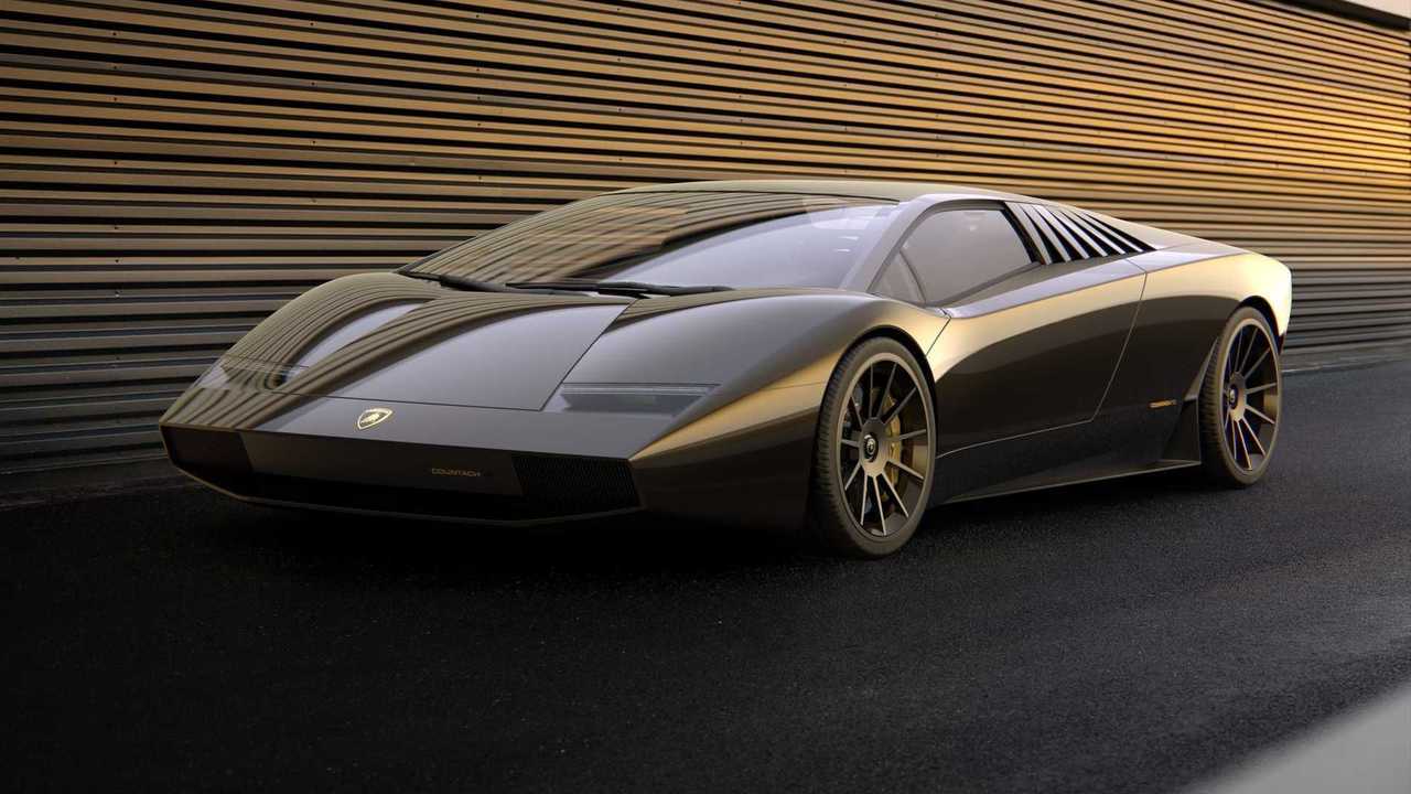 Lamborghini Countach, il render (senza alettone) di Arc Design