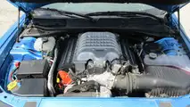 Crashed Dodge Challenger SRT Hellcat