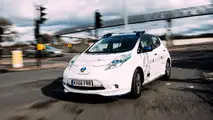 Nissan Leaf autonomous testing in London