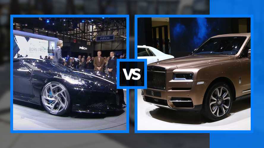 Bugatti vs Rolls Royce, a Ginevra la sfida impossibile