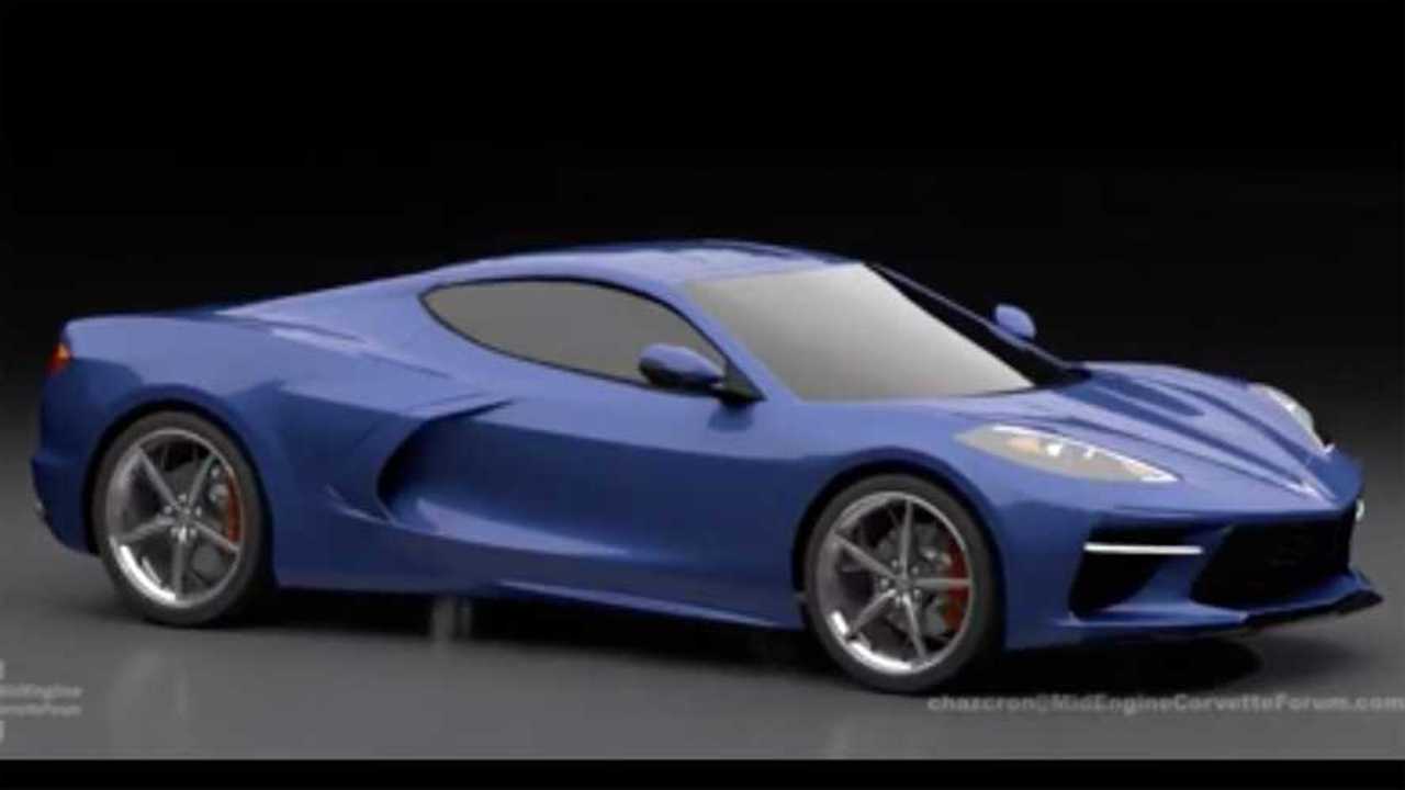 Mid-engined Chevy Corvette Render