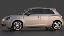 Fiat 600 rendering / David Obendorfer