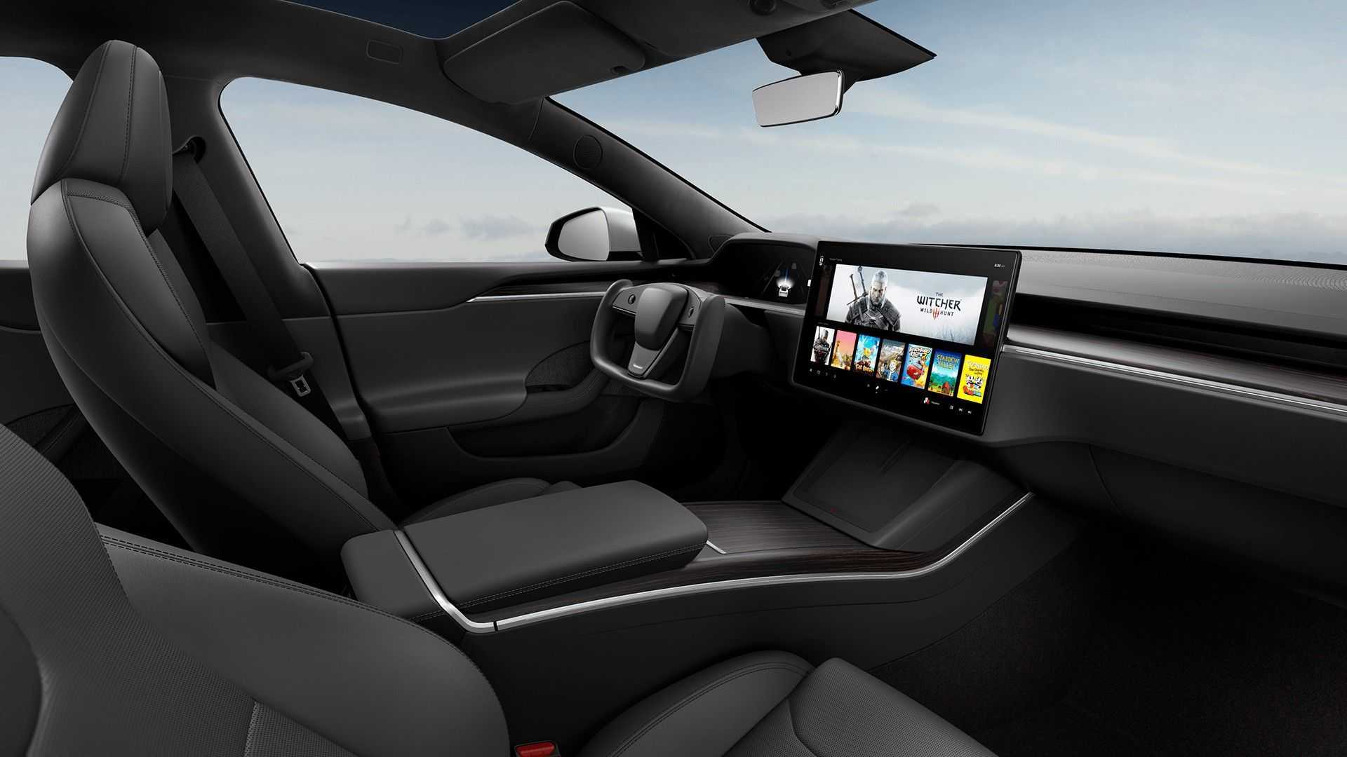 Tesla Model S Updated With Wild New Interior And Epic Plaid + Model