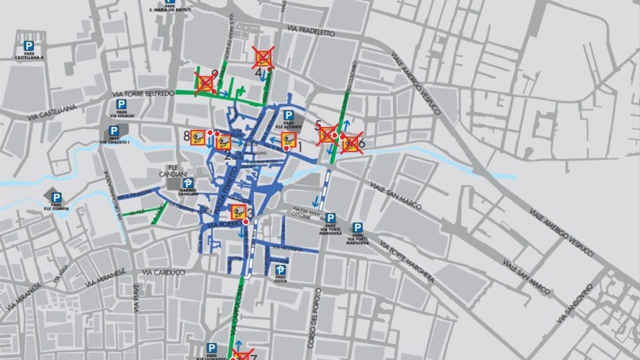 Auto elettriche a Venezia, accesso ZTL, strisce blu e altre agevolazioni