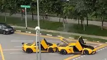 What Were The Odds? Yellow Lamborghini Aventador Crashes Into Another One