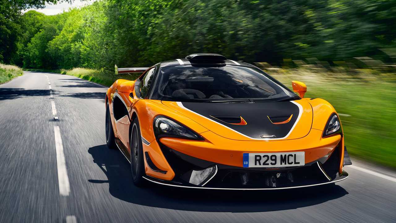 2020 McLaren 620R front quarter public road