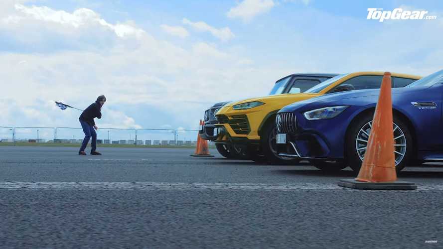Top Gear Lambo Vs MercedesAMG Drag Race Photos