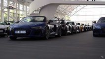 38 Audi R8s delivered at Audi HQ in Ingolstadt