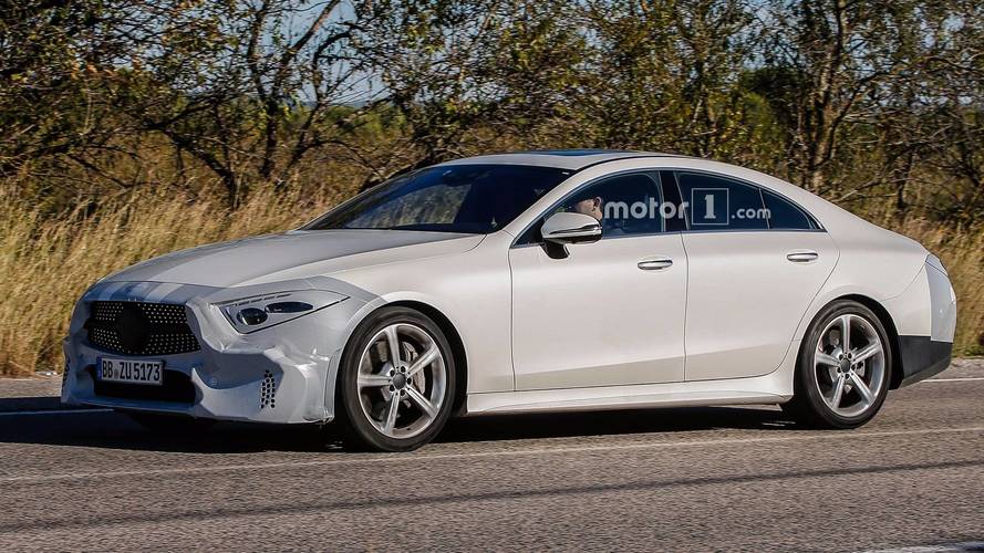 2018 Mercedes CLS with minimal camouflage spy photo