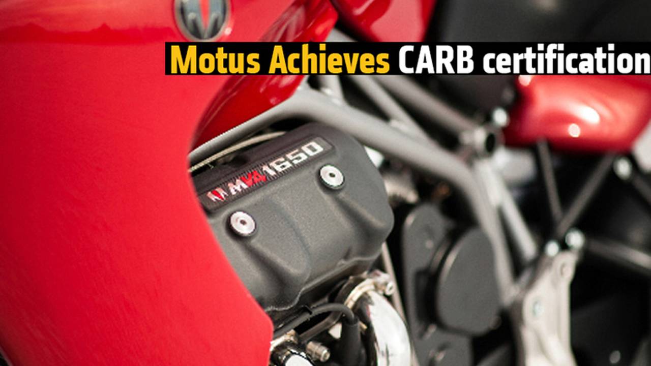 Motus Achieves CARB Certification