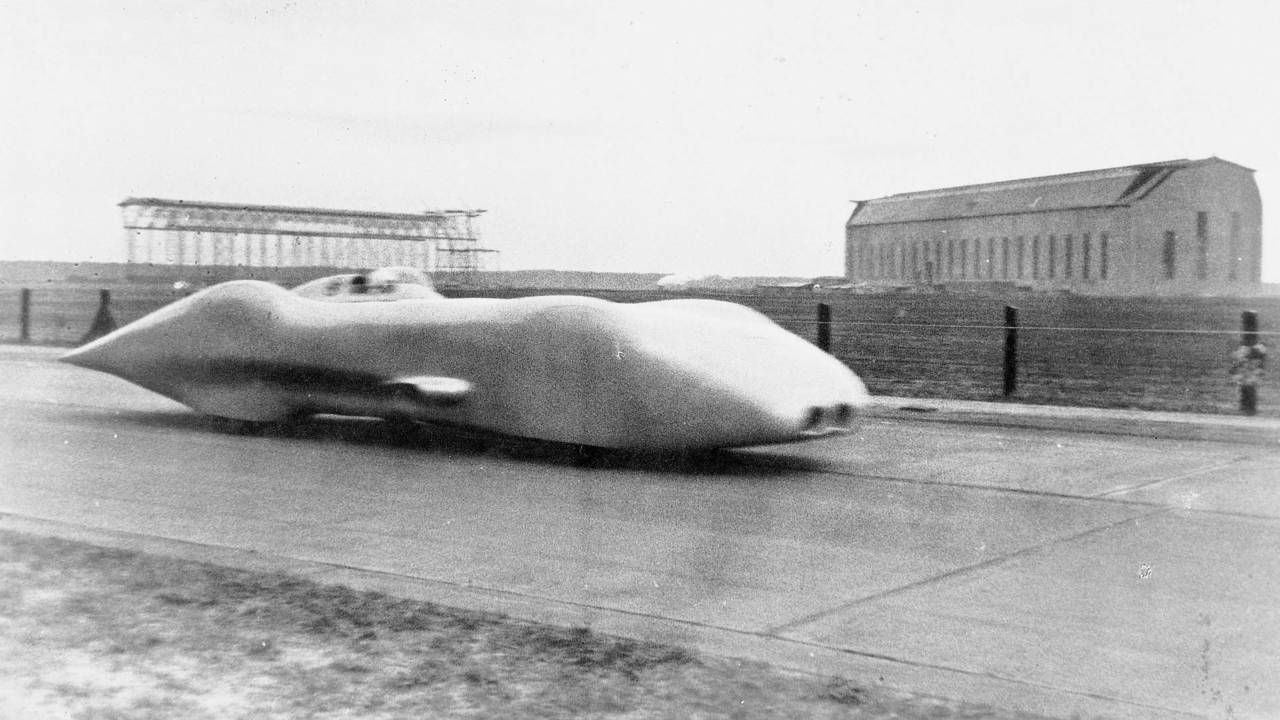 Rudolf Caracciola with the Mercedes W125 on January 28, 1938