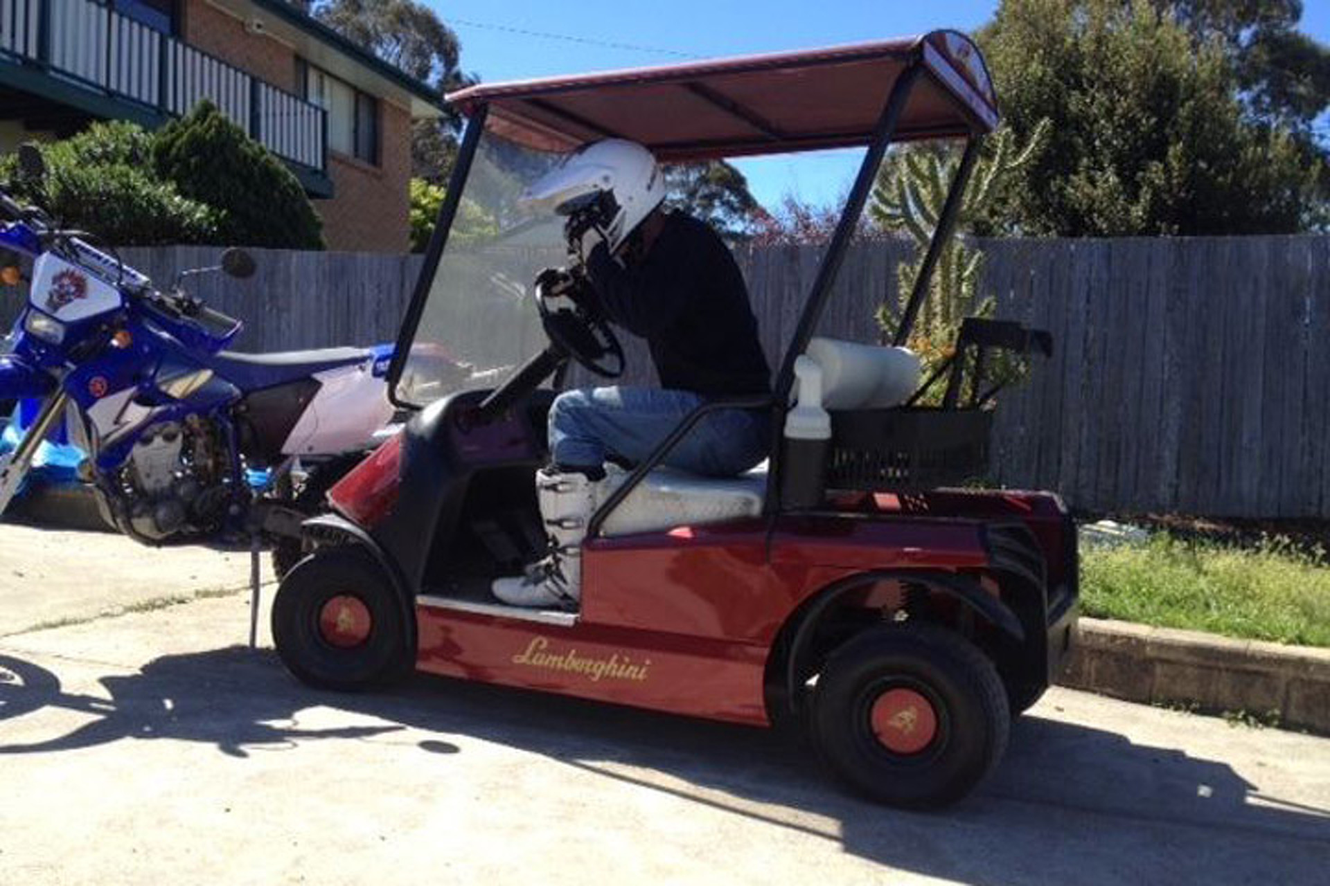 Man Told to Sell Lamborghini Golf Cart or Lose Wife