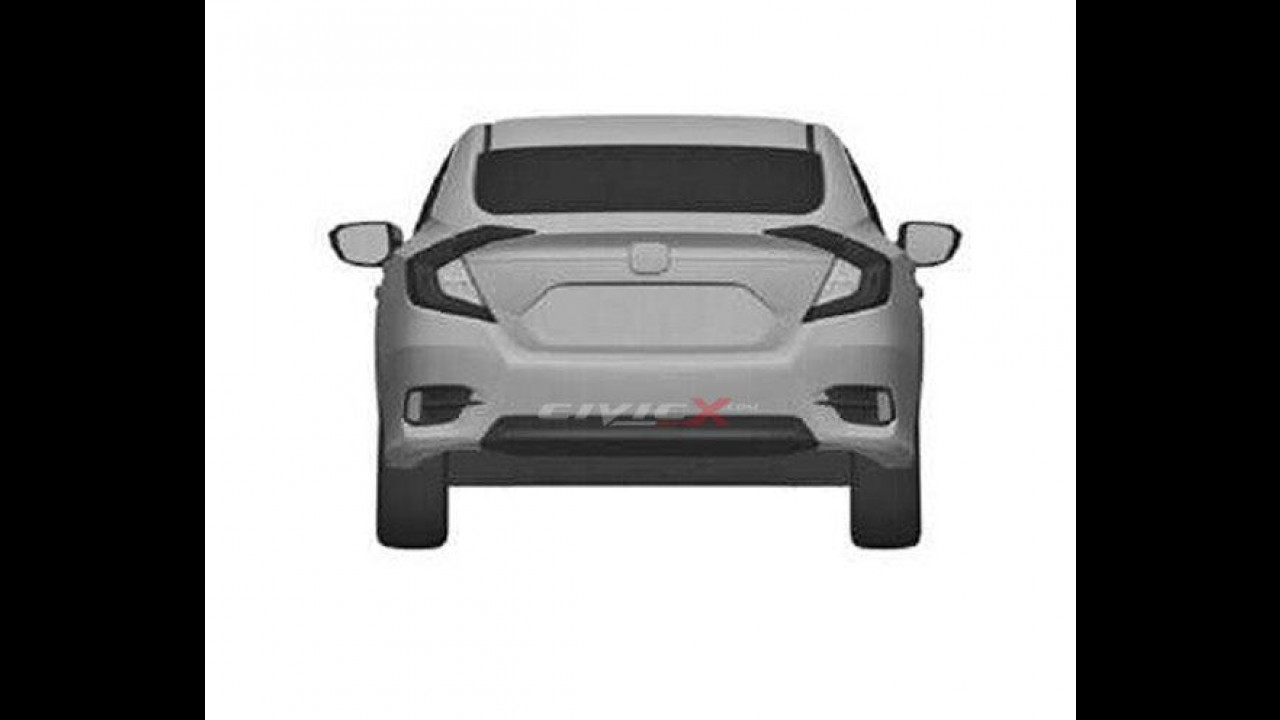 Segredo! Imagens de patente revelam novo Honda Civic 2016