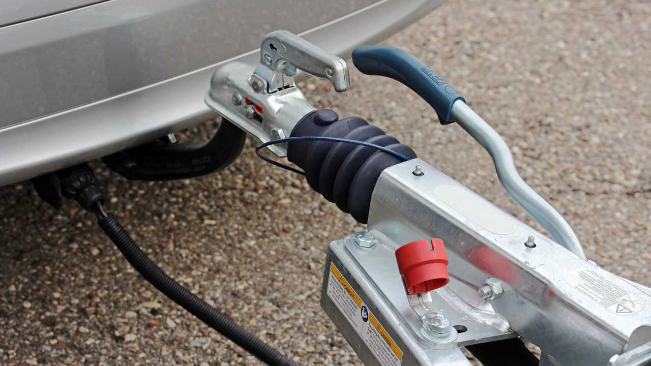 Trailer hitched to car