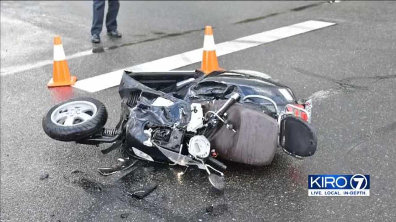 Crashed Vespa In Tacoma