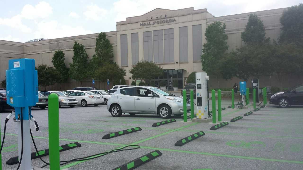 NRG EVGO station at Mall of Georgia, CHAdeMO only