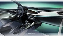 Skoda Scala interior design sketch