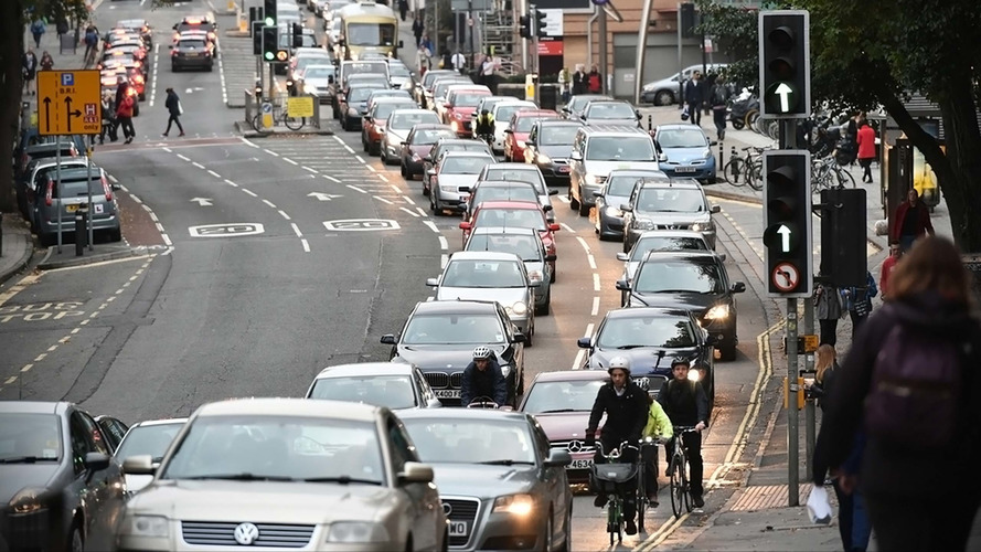 UK city centre traffic