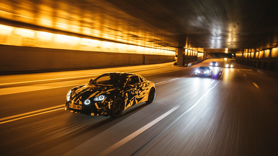 Alpine prototypes Paris night ride