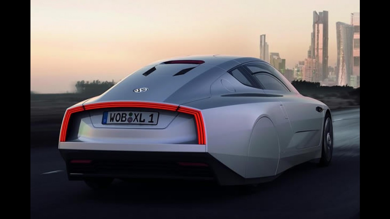 Novo VW XL1 Concept 2011: Conceito híbrido cresce, mas agora faz 111 km/litro!!