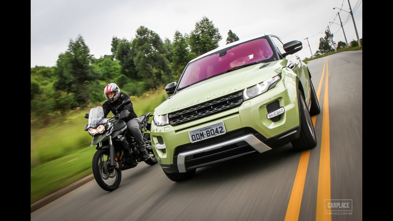Máquinas inglesas: Range Rover Evoque Dynamic e Triumph Tiger 800XC
