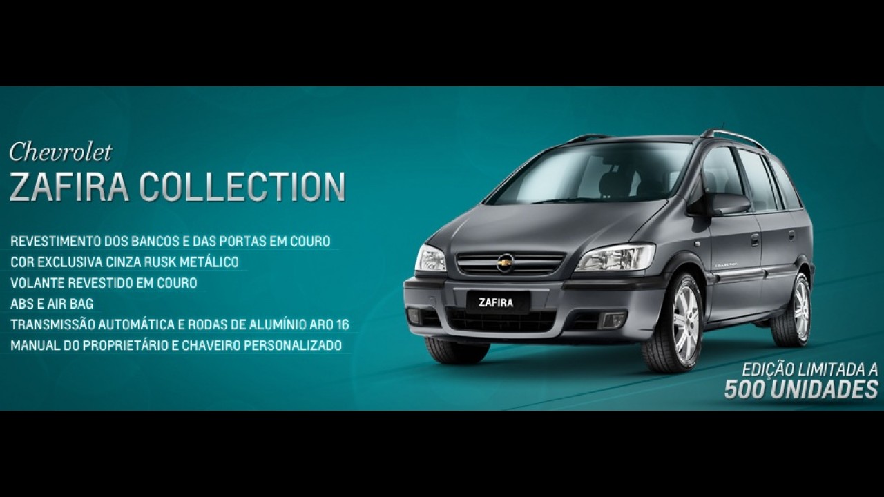 Chevrolet confirma versão de despedida Collection para Meriva e Zafira