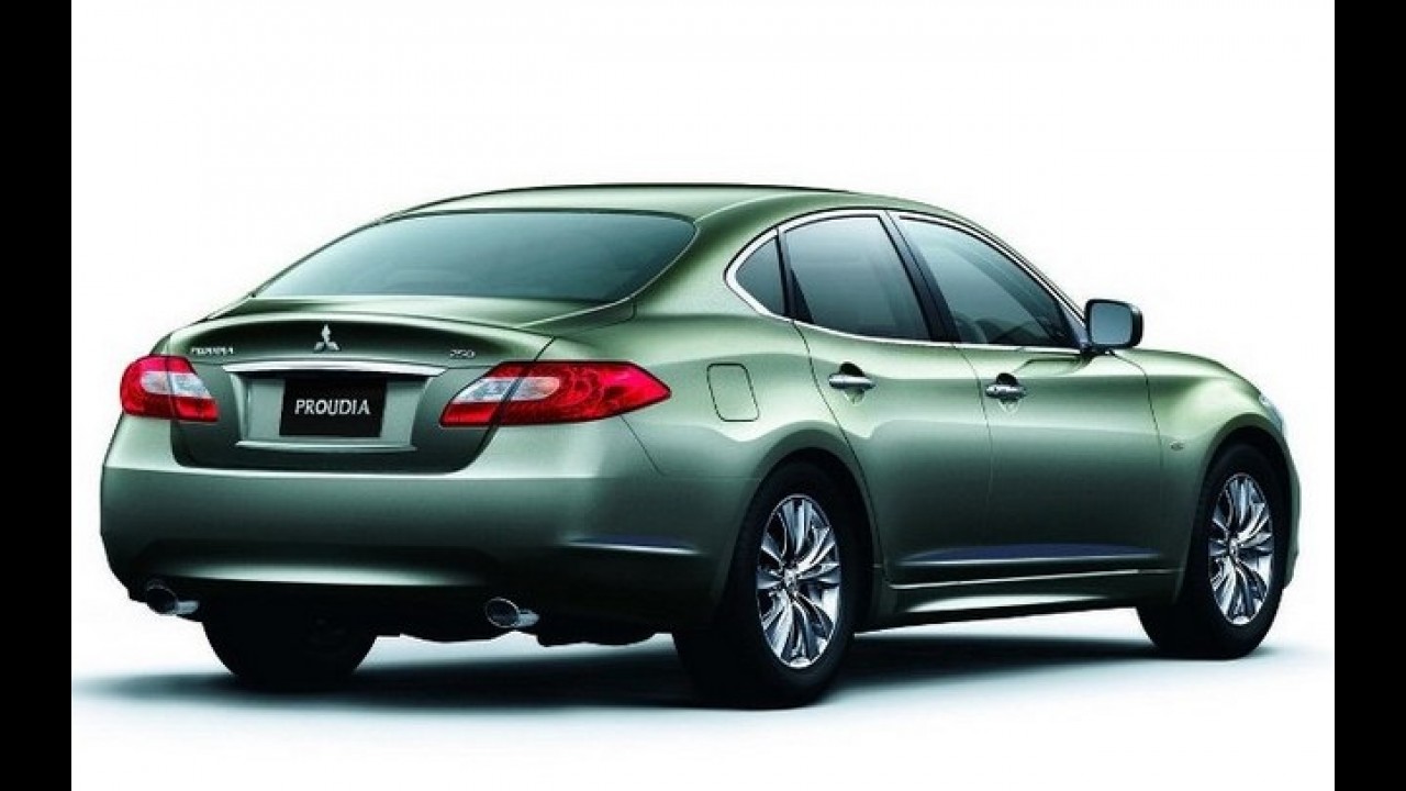 Infiniti M disfarçado: Mitsubishi lança sedã de luxo Proudia no Japão