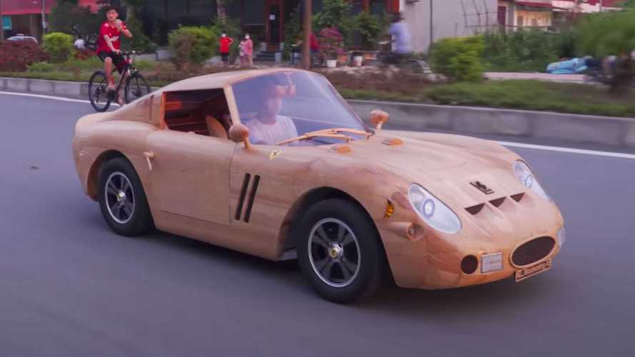 Replika Kayu Ferrari 250 GTO Ini Bisa Jalan, Bikinnya 70 Hari