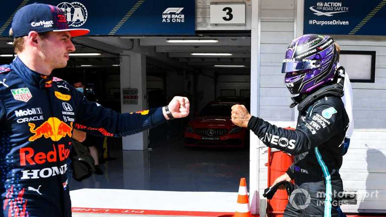 Lewis Hamilton first bumbs Max Verstappen at Hungarian GP 2021