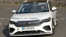 Volkswagen Aero B EV Sedan Front View Spy Photo