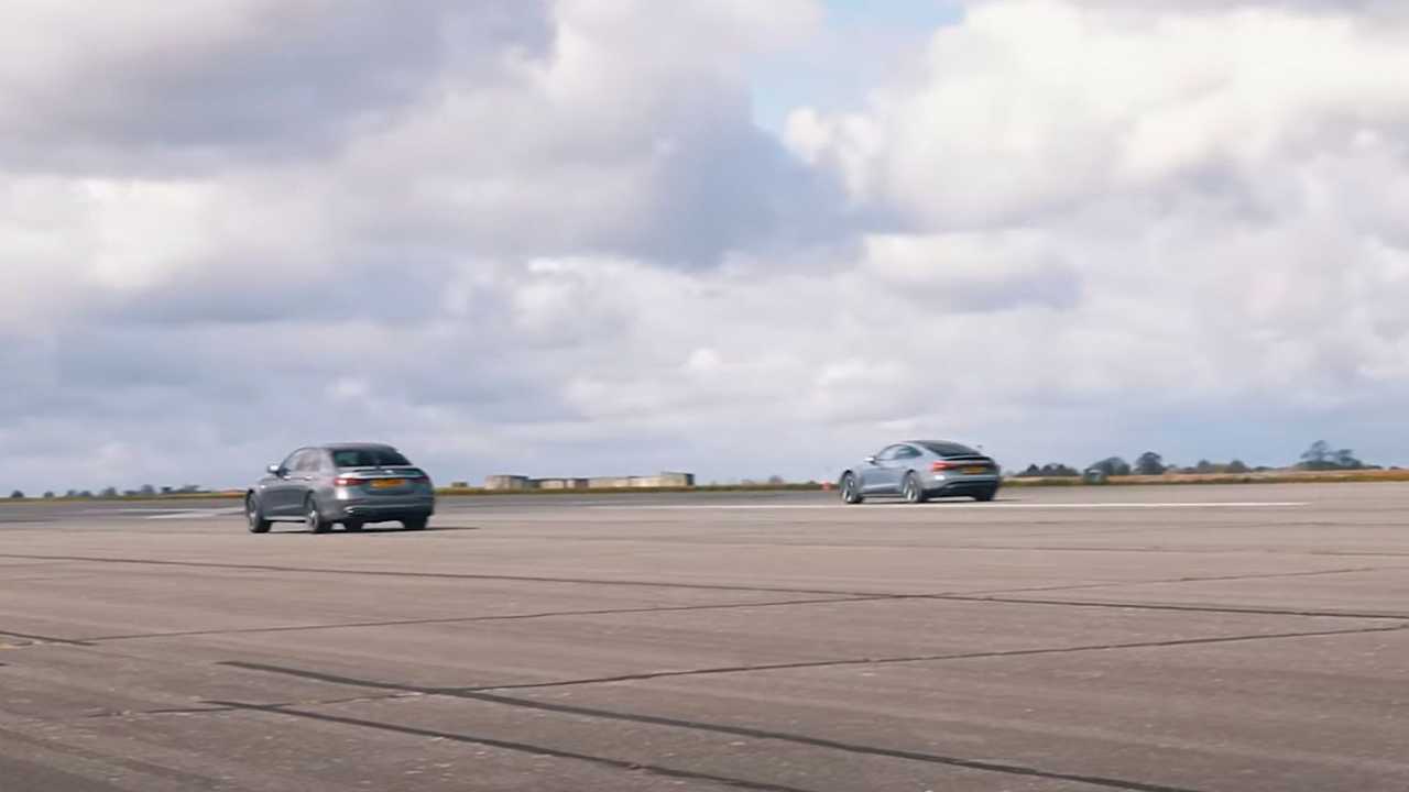 Carrera de aceleración entre el Audi RS e-Tron GT y el Mercedes-AMG E63 S