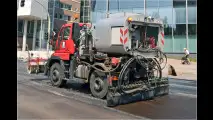 Unimog im Straßenbau