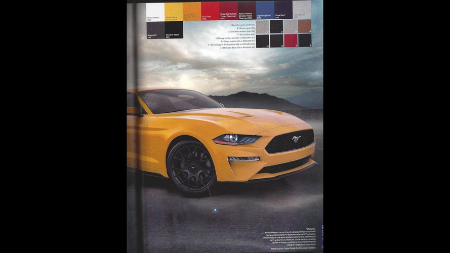 2018 Ford Mustang Gt Options Leak Via Ordering Guide