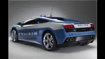 Polizei fährt Lambo
