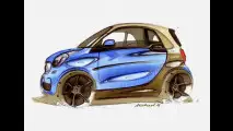 smart fortwo e forfour, il teaser