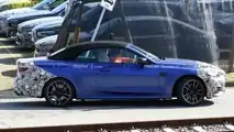 BMW 4er Cabrio Facelift (2023) auf ersten Erlkönigfotos