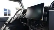 Project Ghost classic Land Rover Defender 110 EV restomod interior Alpine Halo touchscreen