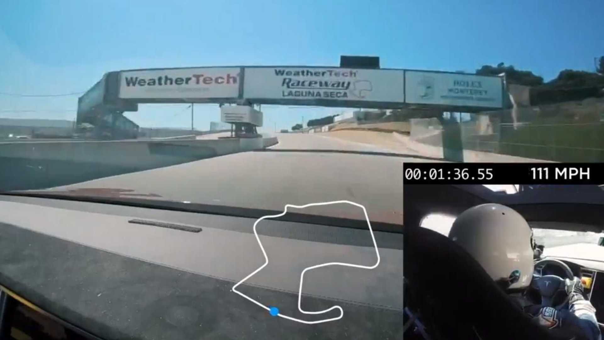 Tesla Model S "Plaid" Laps Laguna Seca in Record Time